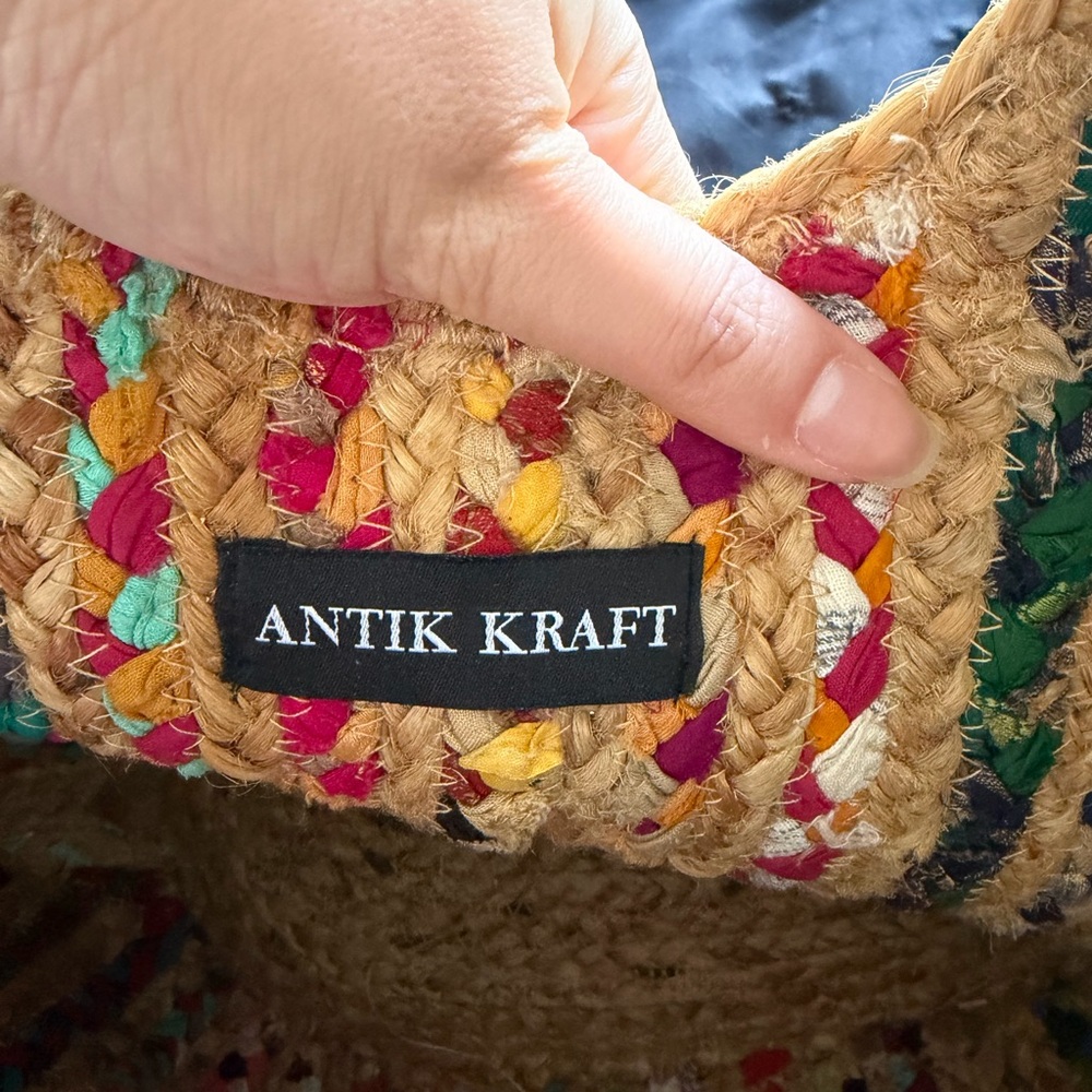 Antik Kraft Multicolor Woven Tote Bag - Picture 4 of 6